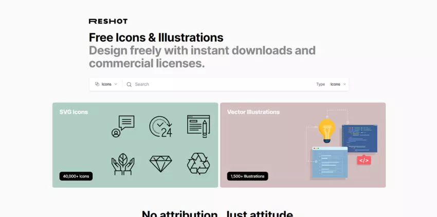 Reshot free icons and illustrations